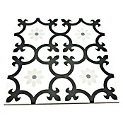 Feinsteinzeugfliese Dalia Black (25 x 25 cm, Schwarz/Weiß, Matt) | BAUHAUS