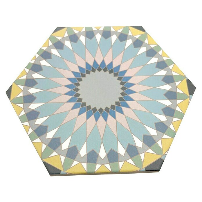Feinsteinzeugfliese Hexagon Kasbah Mixed (25 x 22 cm, Bunt, Matt) | BAUHAUS