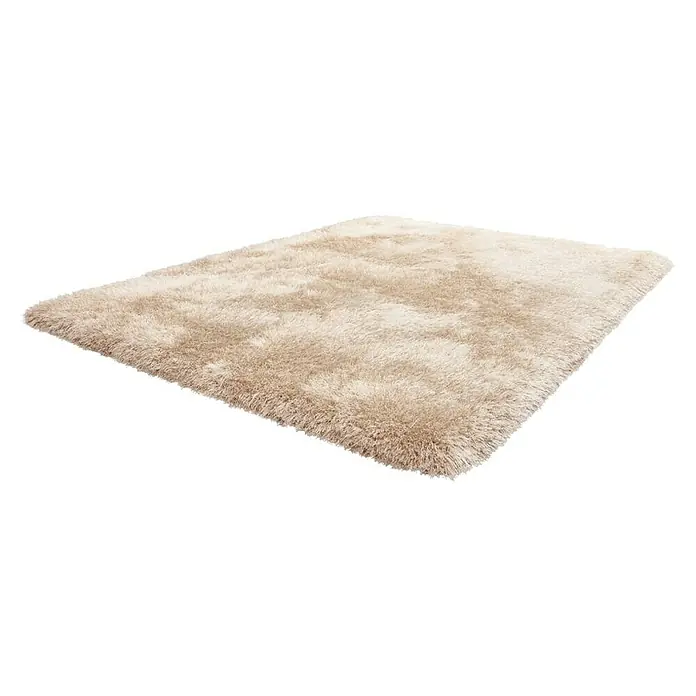 Kayoom Hochflorteppich Cosy - Champagner, 170 x 120 cm, 100 % Polyester - Beiger, rechteckiger Hochflorteppich mit weicher Textur, ideal für Wohnzimmer oder Schlafzimmer. Perfekt für eine gemütliche Atmosphäre.