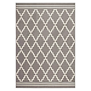 Kayoom Kurzflorteppich Lina 200 (Taupe/Elfenbein, 150 x 80 cm, 100 % Polypropylen)