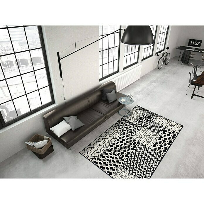 Kayoom Kurzflorteppich Lina 300 (Schwarz, 290 x 200 cm)