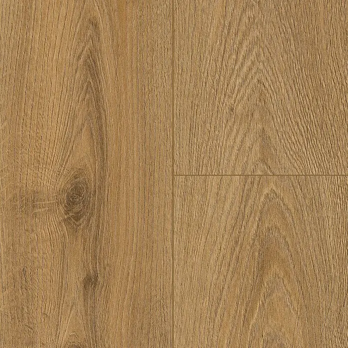 LOGOCLIC Vinto Laminat - Eiche Kronos, Landhausdiele, 1.288 x 195 x 10 mm - Nahaufnahme von Laminatboden mit Maserung in warmen Brauntönen, ideal für modernes Wohnen.