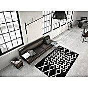 Kayoom Kurzflorteppich Lina 400 (Schwarz, 230 x 160 cm)