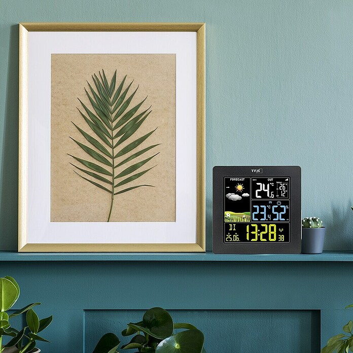 TFA Dostmann Wetterstation Sun 2 (Batteriebetrieben, Schwarz, 11,3 x 2,4 x 11,3 cm) | BAUHAUS
