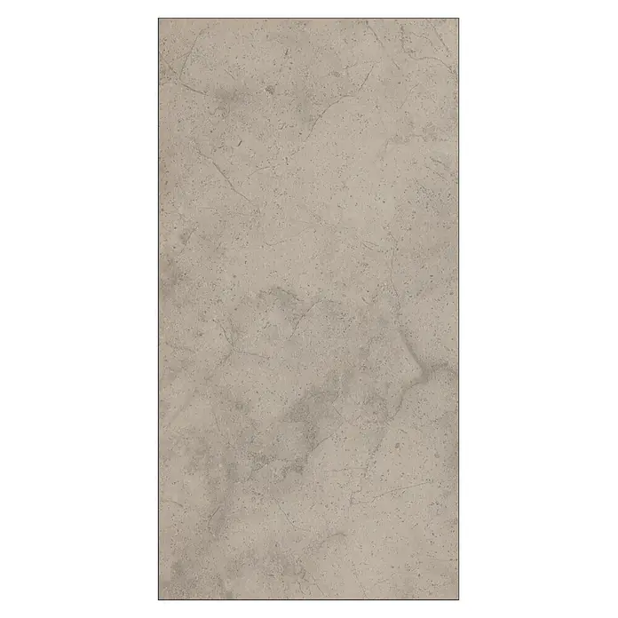 LOGOCLIC Ceramico Laminat - Arosa, Fliese, 638 x 330 x 8 mm - Abbildung einer eleganten, grauen Marmorplatte, die durch ihre subtile Maserung und zeitlose Ästhetik besticht. Ideal für stilvolle Innenräume.