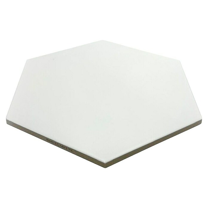 Feinsteinzeugfliese Hexagon Basic White (25 x 22 cm, Weiß, Matt) | BAUHAUS