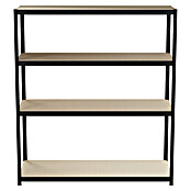 Regalux Schwerlastregal R250 (H x B x T: 180 x 160 x 60 cm, Traglast pro Boden: 250 kg, Anzahl Böden: 4 Stk., Stecken, Grau) | BAUHAUS