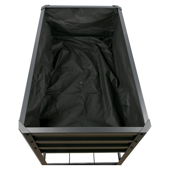 Dobar Hochbeet Kubus (78 x 58 x 78 cm, Metall, Anthrazit) | BAUHAUS