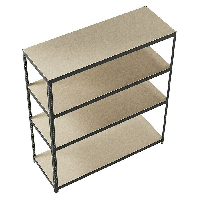 Regalux Metall-Schwerlastregal R250 (60 x 160 x 180 cm, Traglast: 250 kg/Boden, Stecken)