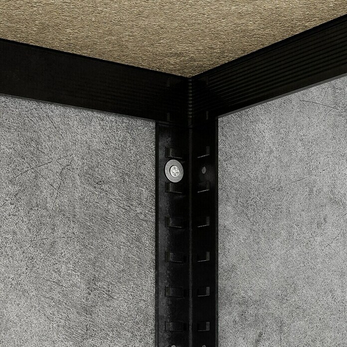Regalux Metall-Schwerlastregal R250 (60 x 160 x 180 cm, Traglast: 250 kg/Boden, Stecken)