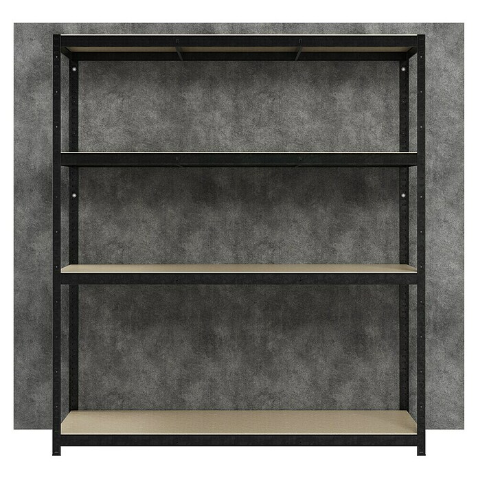 Regalux Metall-Schwerlastregal R250 (60 x 160 x 180 cm, Traglast: 250 kg/Boden, Stecken)