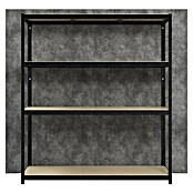 Regalux Metall-Schwerlastregal R250 (60 x 160 x 180 cm, Traglast: 250 kg/Boden, Stecken)