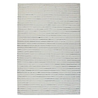 Kayoom Kurzflorteppich Prime (Weiß/Grau, 150 x 80 cm, 70 % Viskose, 30 % Wolle)