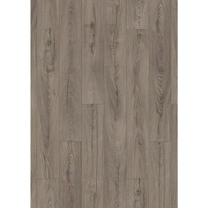 LOGOCLIC Ambienta Laminatmuster Venus - 300 x 195 x 10 mm, Landhausdiele - Attraktiver brauner Holzboden mit realistischer Maserung und Dielenmuster für ein warmes, einladendes Ambiente.
