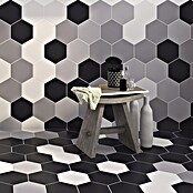 Feinsteinzeugfliese Hexagon Basic Silver (25 x 22 cm, Grau, Matt) | BAUHAUS
