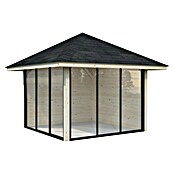 Palmako Caseta de jardín Bianca Set 201 Slide (Medidas ext. (An x Pr): 384 x 300 cm, Madera, Natural) | BAUHAUS