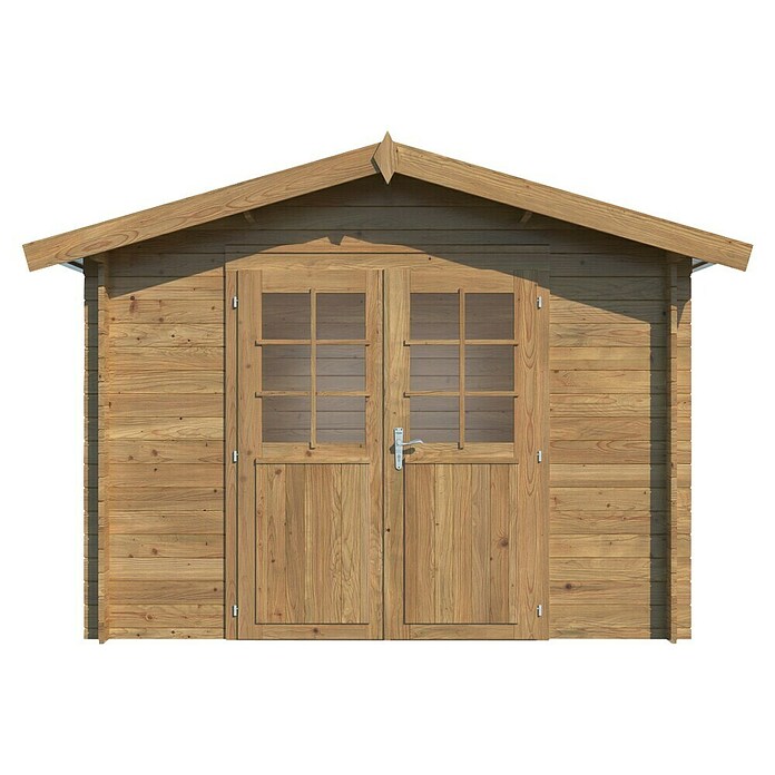 Palmako Caseta de jardín Valentine (Medidas ext. (An x Pr): 332 x 233 cm, Madera, Marrón) | BAUHAUS