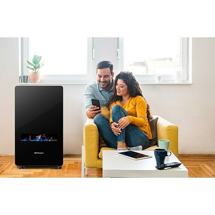 Orbegozo Estufa de gas llama azul HBF100 (3,8 kW, Negro) | BAUHAUS
