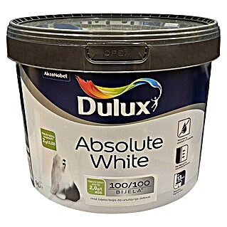 Dulux Stenska barva Absolute white (Mat, 9 l)