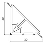 Eurolam Završna lajsna  (D x Š x V: 4.000 x 30 x 30 mm, PVC) | BAUHAUS