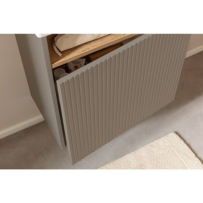 Camargue Pure Badmeubelset (Totale breedte badmeubel: 55 cm, Kasjmier, Mat) | BAUHAUS