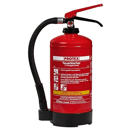 Gloria  Feuerlöscher 3L FDA 3 Fettbrand-Feuerlöscher fluorfrei