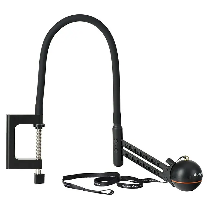 Deeper Halterung Flexible Arm Mount 2.0 - Passend für: Deeper Fishfinder PRO, PRO+2, CHIRP+2 - Das Deeper Flexible Arm Mount 2.0 für eine sichere und flexible Befestigung Ihres Deeper Echolots am Boot. Optimal für präzise Unterwassererkundungen.