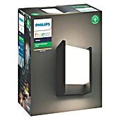 Philips Hue Aplique exterior LED Fuzo rectangular (1 luz, 15 W, Color de luz: Blanco cálido, IP44)