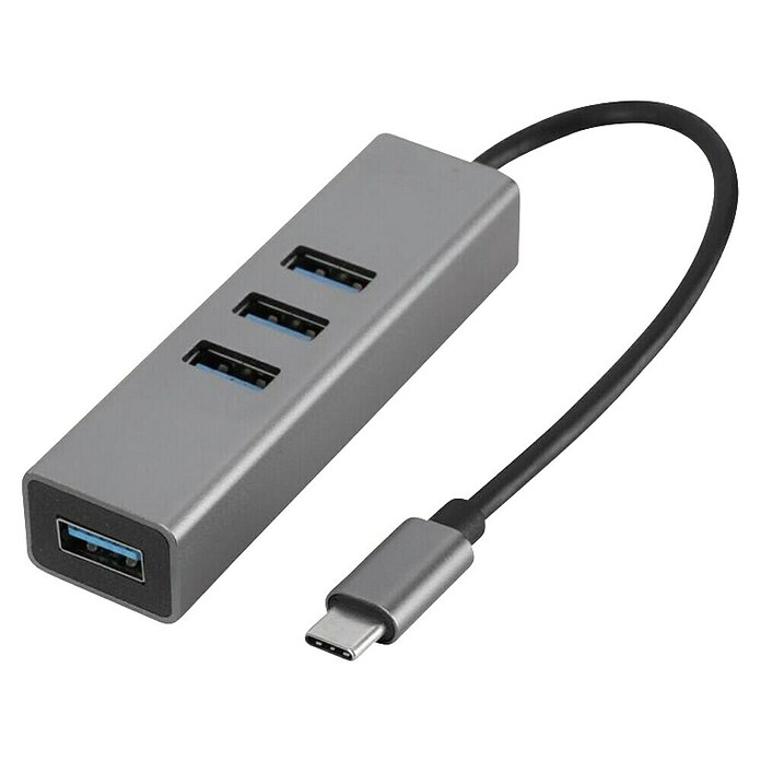 Q-Link USB-hub USB-C 4 poorten (USB A-stekker) | BAUHAUS