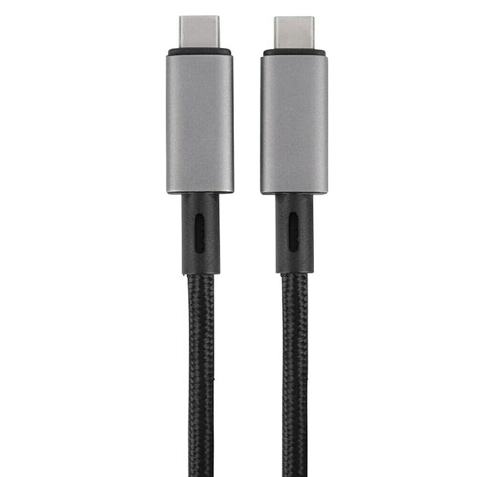 Q-Link USB-kabel 1M USB-C/USB-C 240W-40G (USB-C-aansluiting, Zwart) | BAUHAUS