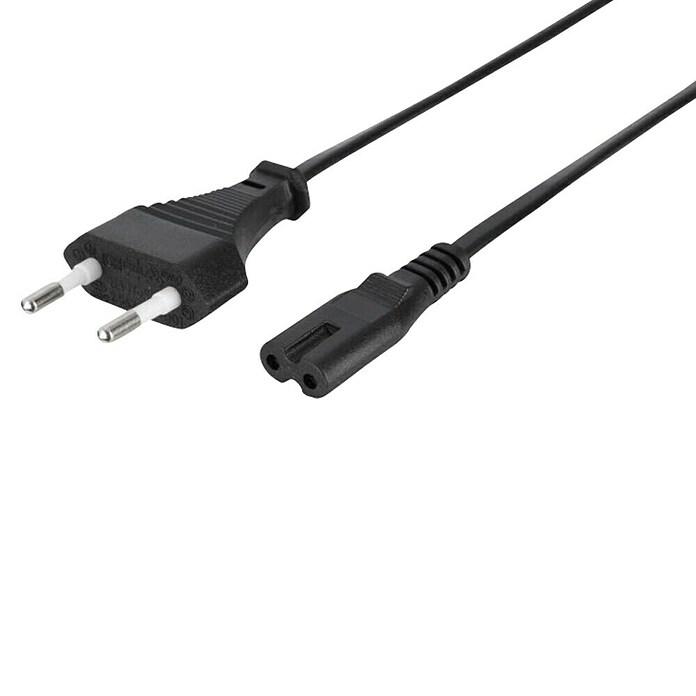Q-Link Voedingskabel Schuko C7 (Kabellengte: 2 m) | BAUHAUS