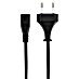 Q-Link Voedingskabel Schuko C7 3M Zwart 
