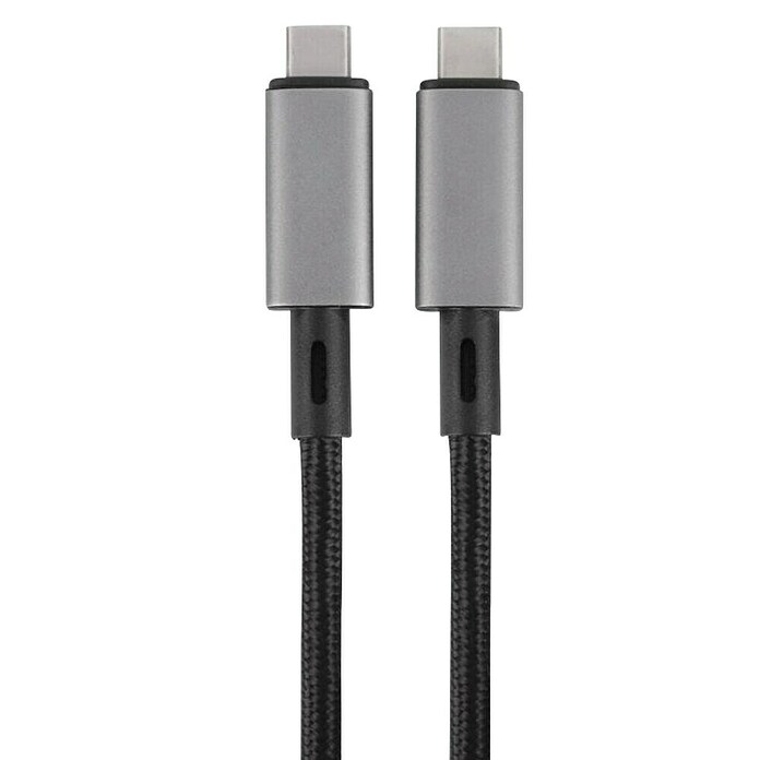 Q-Link Datakabel 10G 1M Type-C/Type-C (Zwart, Max. aansluitvermogen: 240 W) | BAUHAUS