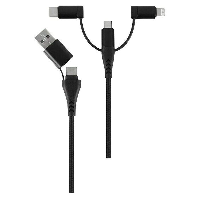 Q-Link Datakabel 6-in-1 1,5M (Zwart) | BAUHAUS