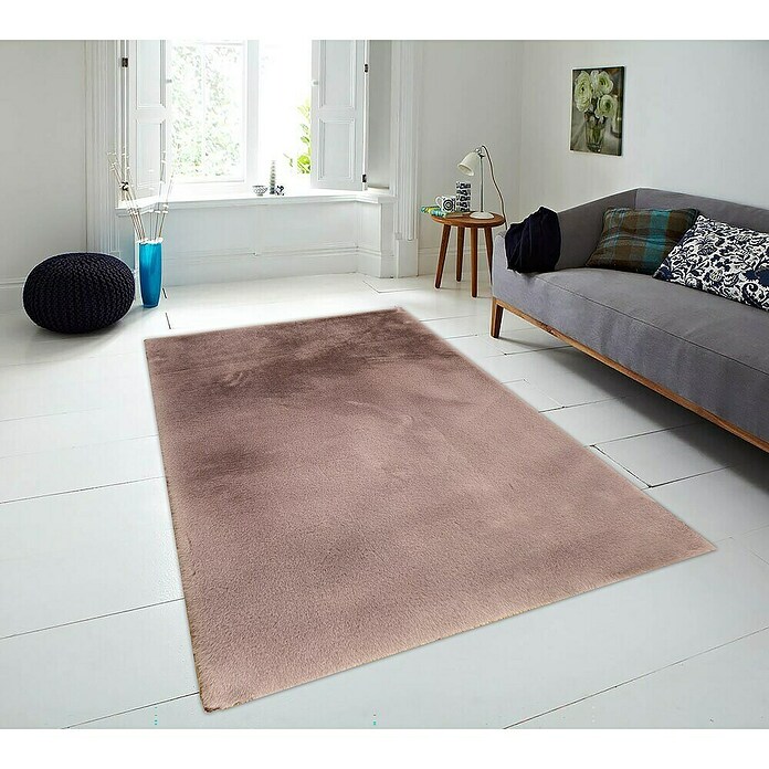Alfombra de pelo corto Bunny (Rosa, 110 x 60 cm, 100% poliéster) | BAUHAUS