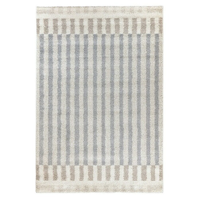 Alfombra de pelo largo Rayas (Natural, 230 x 160 cm, 100% Polipropileno) | BAUHAUS