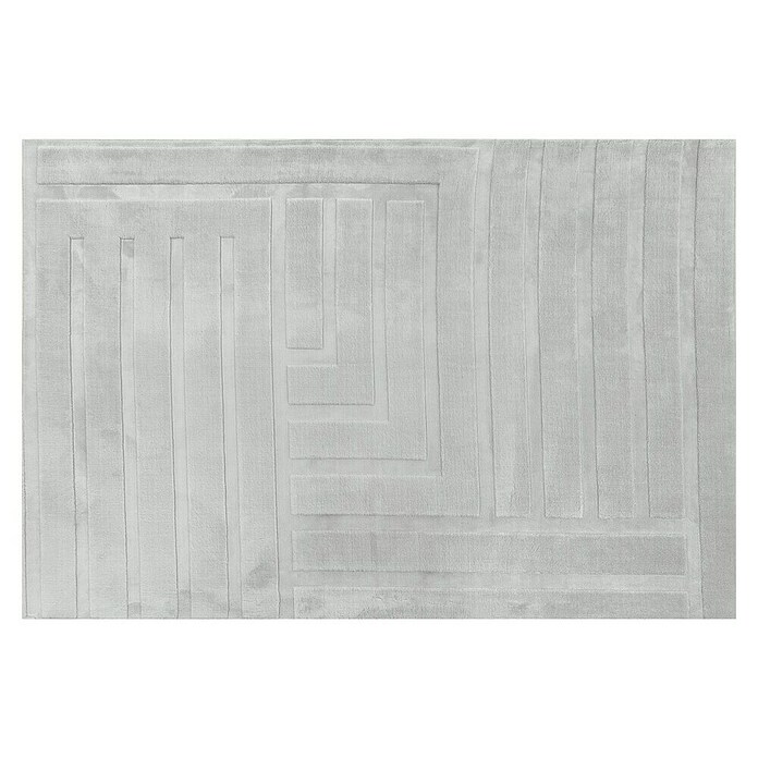 Alfombra de pelo corto Stelvio Cuadros (Plata, 230 x 160 cm, 100% Poliéster) | BAUHAUS