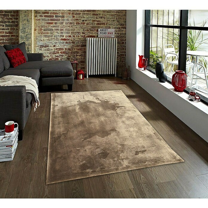 Alfombra de pelo largo Cuba (Beige, 170 x 120 cm, 100% Poliéster) | BAUHAUS