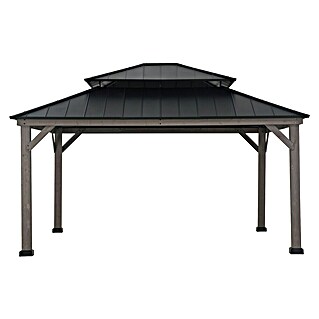 Sunjoy Pavillon Rysy (L x B: 450 x 390 cm, Farbe Dach: Schwarz)