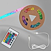 Briloner Tira LED RGB + USB (Largo: 4 m, RGB) | BAUHAUS