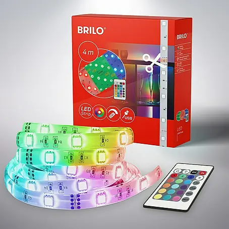 Briloner  Tira LED RGB + USB