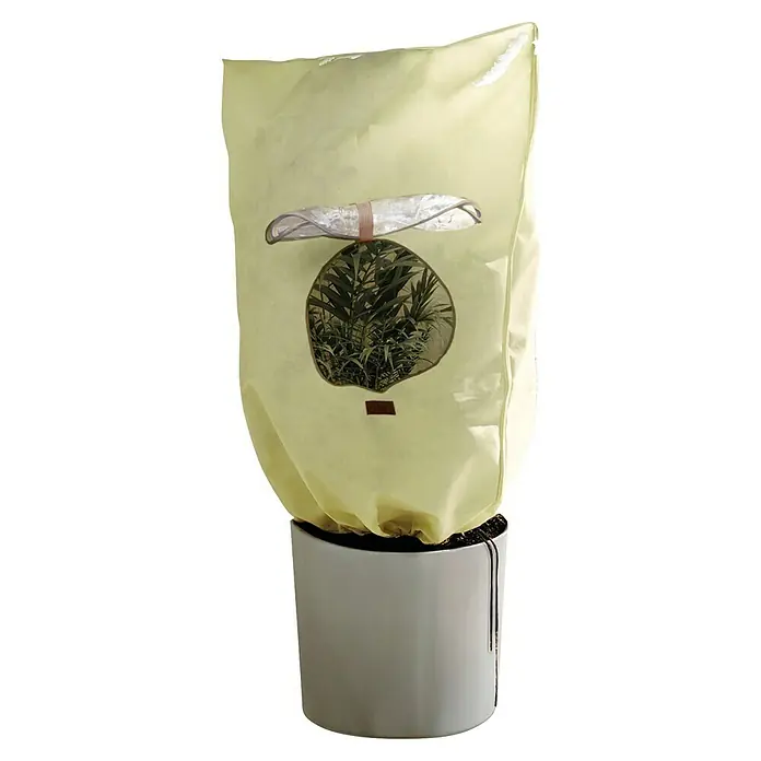 BioGreen Winterschutzhaube Window XL - Ø x H: 51 x 100 cm, 70 g/m² - Pflanzenschutzhaube mit Sichtfenster für Pflanzen im Topf, die vor Kälte schützt und gleichzeitig die Beobachtung der Pflanze ermöglicht.