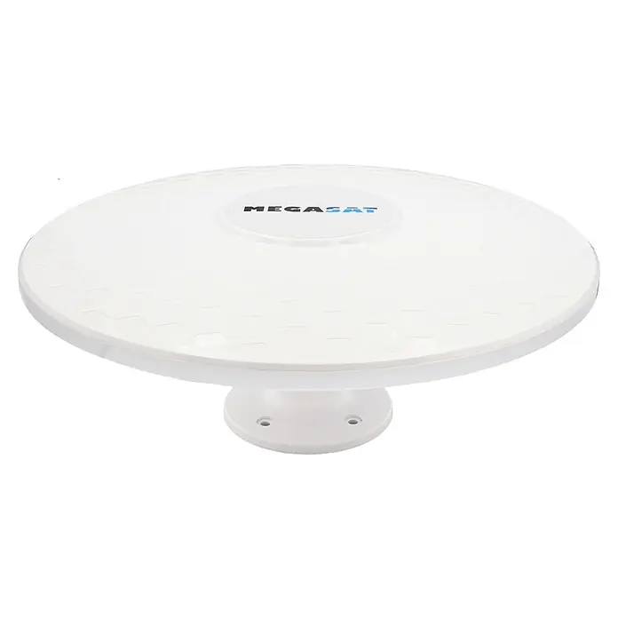 Megasat DVB-T Antenne T4 - L x B x H: 280 x 280 x 120 mm, F-Stecker, Verstärker: Passiv 20 - 33 dB (max. 44 dB) - Megasat Flachantenne präsentiert ein minimalistisches Design, ideal für diskrete Satellitenempfangslösungen mit optimierter Leistung.