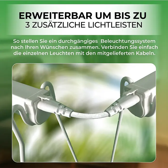 BioGreen Pflanzenlampe Florabooster 200 - Länge: 90 cm - Erweiterbares Beleuchtungssystem.