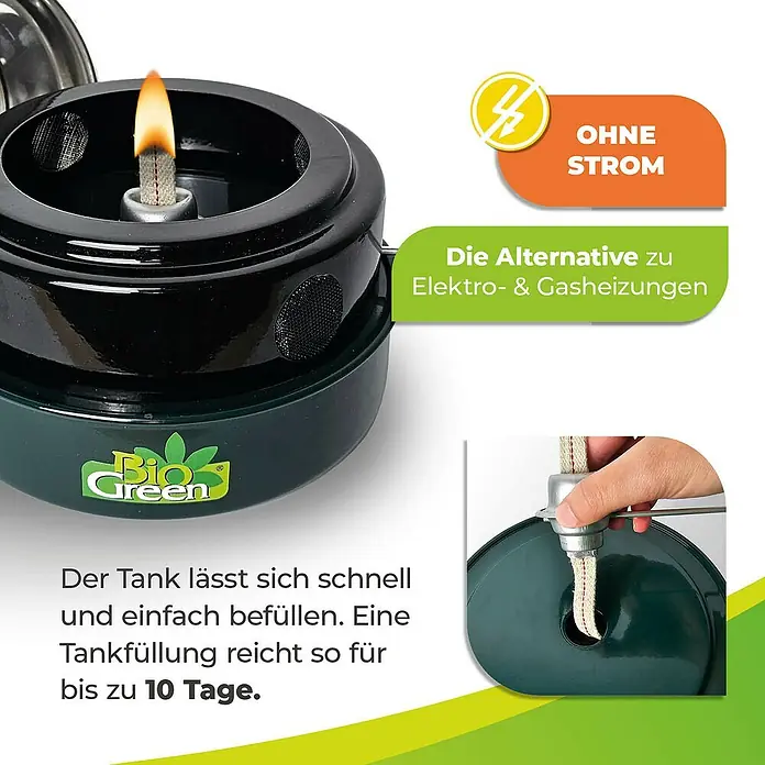 BioGreen Gewächshaus-Heizung Warmax Antifrost - 18 x 18 x 19 cm, Leistung: 150 W - Bio Green Heizgerät: Eine energiesparende Alternative zu Elektro- und Gasheizungen, die bis zu 10 Tage Wärme spendet.