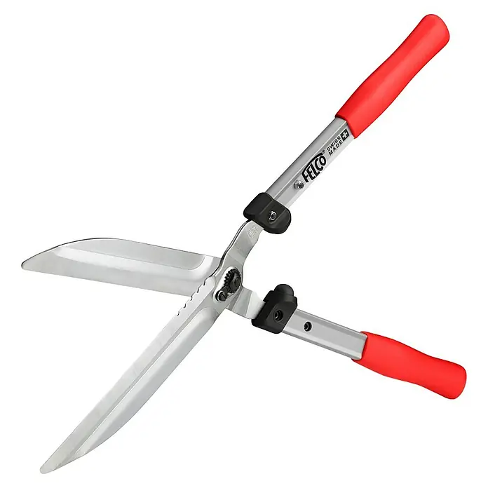 Felco Hand-Heckenschere 250-57 - L x B x H: 62,5 x 20,8 x 8,5 cm, Rot - Die Felco 231 Heckenschere mit roten Griffen und silbernen Klingen. Ideal für den professionellen Einsatz im Garten- und Landschaftsbau.