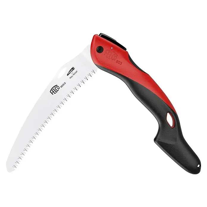 Felco Klappsäge 603 - Max. Aststärke: 100 mm - Das Felco 603 Klappsäge mit ergonomischem Griff für müheloses Sägen. Ideal für Gartenarbeit und Baumpflege, bietet Präzision und Komfort.