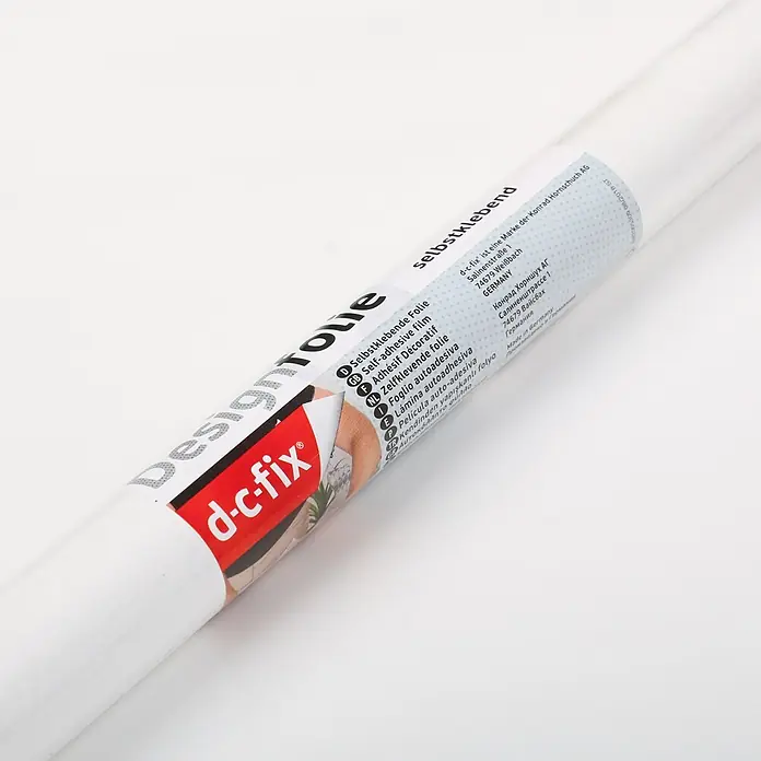 D-c-fix Dekorfolie Uni Lack - 67,5 x 200 cm, Uni, Weiß - Selbstklebende d-c-fix Folie auf Rolle. Ideal zum Basteln und Dekorieren, vielseitig einsetzbar und einfach zu verarbeiten.