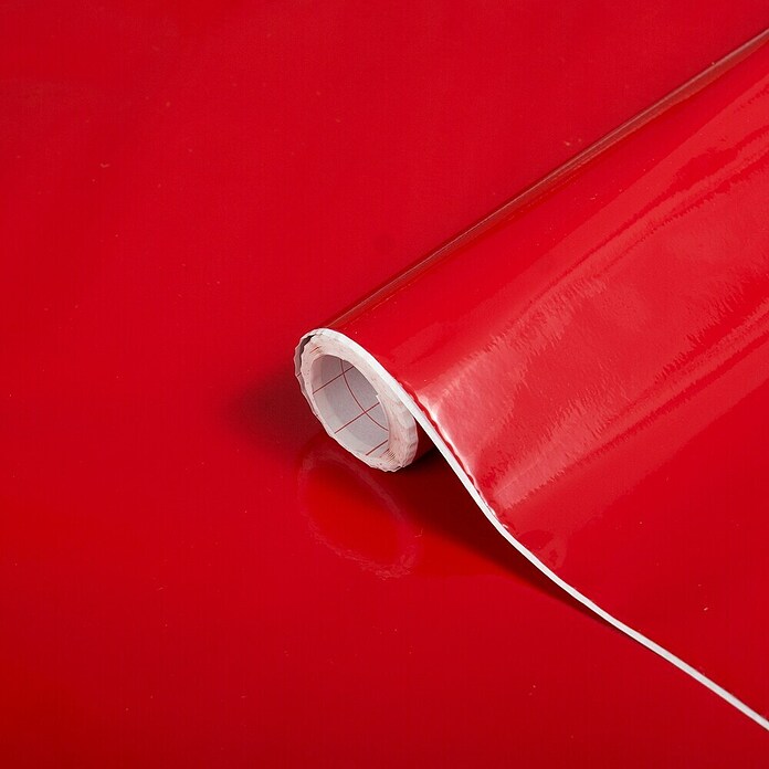 D-c-fix Lackeffektfolie (Signalrot, 200 x 45 cm, Uni, Selbstklebend)