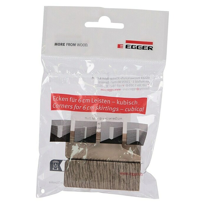 Egger Außenecke Cubical (Eiche graubraun, 2 Stk., Passend für: Egger Cubical Sockelleisten 14 x 58 mm) | BAUHAUS